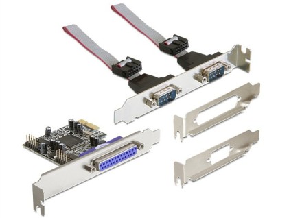 DeLOCK PCI Express card 2 x serial, 1x parallel scheda di interfaccia e adattatore