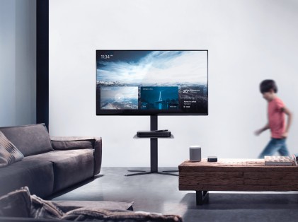 Staffa Tv/Monitor 32"/85" Da Terra Max25Kg Ruota 90 Carrello Ruote