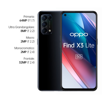 Oppo Find X3 Lite 128Gb 8Gb Ram 5G 6.4" Starry Black