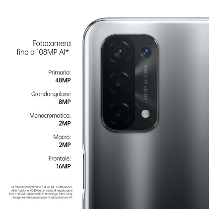 Sm Oppo A74 5G Black 6,43&#34; 6+128Gb Ds Ita