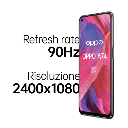 Sm Oppo A74 5G Black 6,43&#34; 6+128Gb Ds Ita