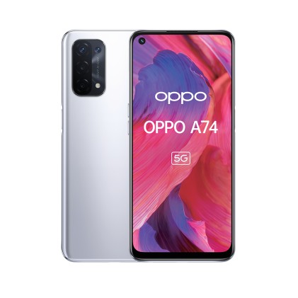 OPPO A74 5G 16,5 cm (6.5") Doppia SIM Android 11 USB tipo-C 6 GB 128 GB 5000 mAh Argento