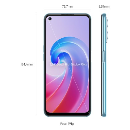 Oppo A96 128Gb 8Gb Ram Dual Sim Sunset Blu