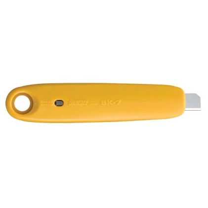 Taglierino Retrattile Olfa SK-7 - Lama in Acciaio Inossidabile, Massima Sicurezza, Uso Ambidestro