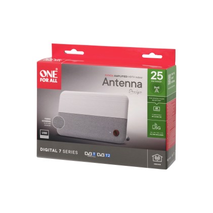 Antenna Digitale Terrestre Oneforall Amplificata Da Interni 4K Ultra H