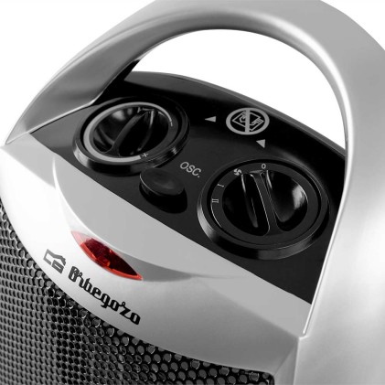 Orbegozo CR 5021 Interno Nero, Argento 1500 W Riscaldatore ambiente elettrico con ventilatore