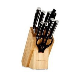 Ceppo portacoltelli Orbegozo TC 2009 - Acciaio inossidabile tedesco - Manico ergonomico - Lavabile in lavastoviglie - Lama super affilata - Ceppo in bamb&ugrave; - Durevole e resistente