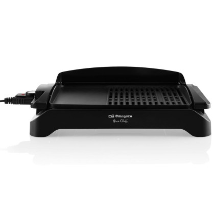 Orbegozo BC 4000 Barbacoa Electrica de Sobremesa - Potente y Versatil para Grandes Reuniones - Doble Zona de Grill y Plancha - Facil Limpieza y Seguridad Garantizada