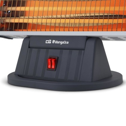 Orbegozo BP 0204 stufetta elettrica Interno Nero 1200 W Riscaldatore di ambienti elettrico al quarzo