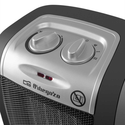 Orbegozo CR 5017 Interno Nero, Argento 1500 W Riscaldatore ambiente elettrico con ventilatore