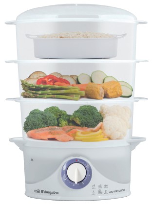 Orbegozo CO 4015 pentola a vapore 3 cestello/i Superficie piana 800 W Bianco