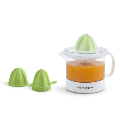 Orbegozo EP 1510 spremiagrumi Spremipomodoro elettrico 25 W Verde, Trasparente, Bianco