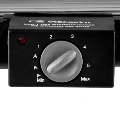 Orbegozo BCT 3950 Barbecue Elettrico con Gambe - Cottura Sana e Veloce Ovunque - Potenza 2200 W - Altezza 83,5 cm - Resistenza in Acciaio Inox - Protezione dal Vento - Facile Pulizia