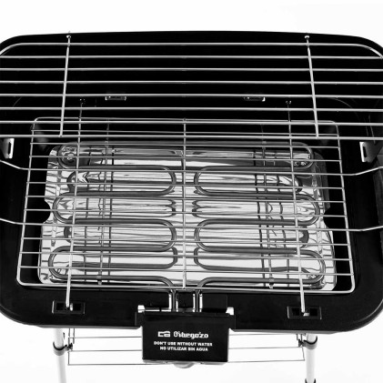 Orbegozo BCT 3950 Barbecue Elettrico con Gambe - Cottura Sana e Veloce Ovunque - Potenza 2200 W - Altezza 83,5 cm - Resistenza in Acciaio Inox - Protezione dal Vento - Facile Pulizia