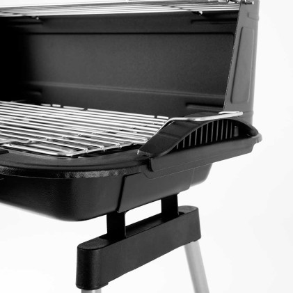 Orbegozo BCT 3950 Barbecue Elettrico con Gambe - Cottura Sana e Veloce Ovunque - Potenza 2200 W - Altezza 83,5 cm - Resistenza in Acciaio Inox - Protezione dal Vento - Facile Pulizia
