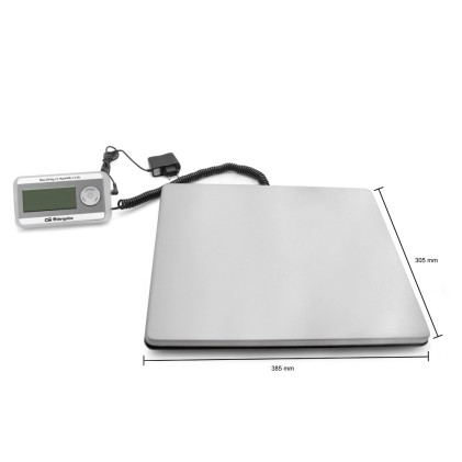 Orbegozo PC 5500 bilancia per uso commerciale Bilancia elettronica per uso commerciale LCD AC, Batteria 200 kg Argento Funzione tara