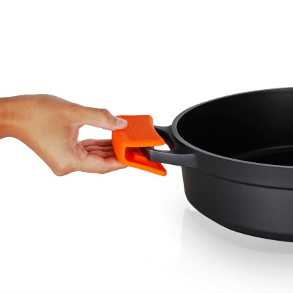 Casseruola Orbegozo CDB 1036 in Alluminio Pressofuso - Versatilità e Sicurezza in Cucina - Design ergonomico - Manici in Silicone - Antiaderente Pfoa - Adatta a Tutti i Tipi di Piani Cottura