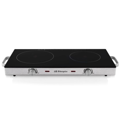 Orbegozo PCE 6000 Nero, Acciaio inox Superficie piana Ceramica 2 Fornello(i)