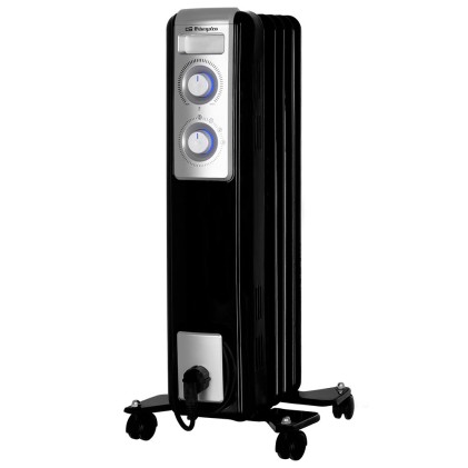 Orbegozo RN 1000 stufetta elettrica Interno Nero 1000 W Riscaldatore ambiente elettrico a olio