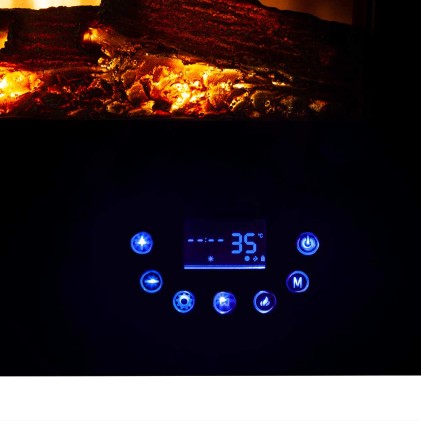 Orbegozo CM 8000 camino Interno Camino montabile a parete Elettrico Nero