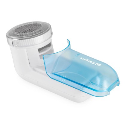 Levapelucchi compatto Orbegozo QP 6400 - Sicuro - Efficiente - Acciaio inossidabile - Contenitore rimovibile - Diametro 5 cm - Batterie AA - ergonomico - Include spazzola - Pratico - Mantieni i tuoi vestiti immacolati