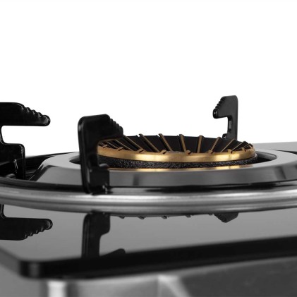 Orbegozo FO 2720 Nero, Acciaio inox Superficie piana Gas 2 Fornello(i)