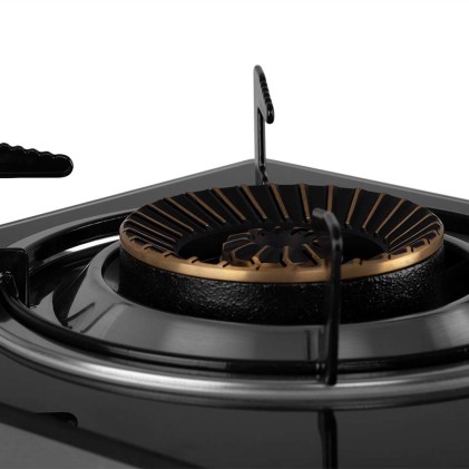 Orbegozo FO 2720 Nero, Acciaio inox Superficie piana Gas 2 Fornello(i)