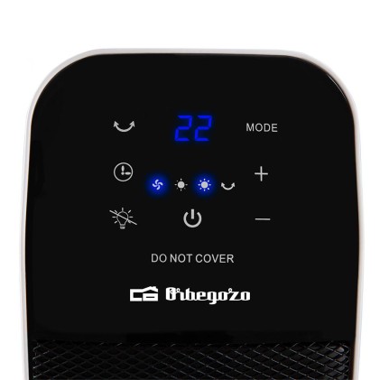 Orbegozo CR 5029 stufetta elettrica Interno Nero 2000 W Riscaldatore ambiente elettrico con ventilatore