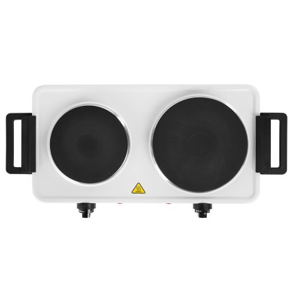 Orbegozo PE 2755 piano cottura Bianco Superficie piana 2 Fornello(i)