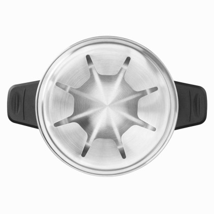 Fonduta elettrica in acciaio inossidabile Orbegozo FDR 14 - Goditi il ​​formaggio fuso - Cioccolata calda e altro in un gruppo - Potenza 1500 W - Pentola da 1,4 L