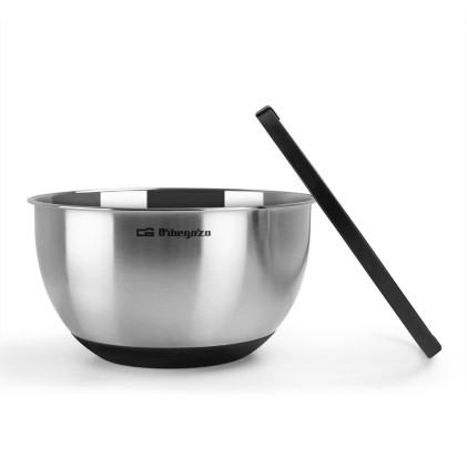 Orbegozo BOA 5000 recipiente per cibo Rotondo Ciotola 5 L Nero, Acciaio inossidabile 1 pz