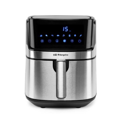 Orbegozo FDR 67 friggitrice Singolo 5,5 L Indipendente 1700 W Friggitrice ad aria calda Nero, Acciaio inossidabile