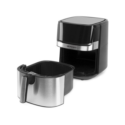 Orbegozo FDR 67 friggitrice Singolo 5,5 L Indipendente 1700 W Friggitrice ad aria calda Nero, Acciaio inossidabile