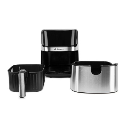 Orbegozo FDR 67 friggitrice Singolo 5,5 L Indipendente 1700 W Friggitrice ad aria calda Nero, Acciaio inossidabile