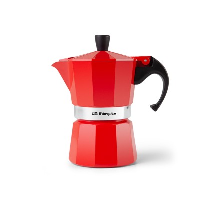 Orbegozo KFR 340 caffettiera manuale Moka Rosso