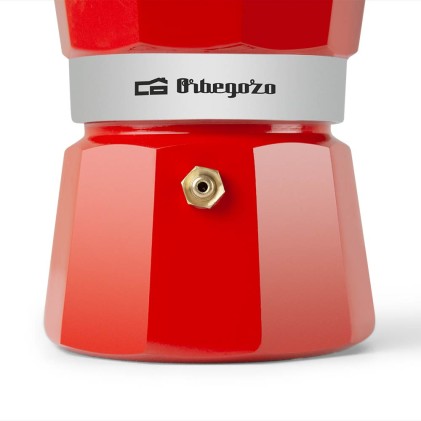 Orbegozo KFR 340 caffettiera manuale Moka Rosso