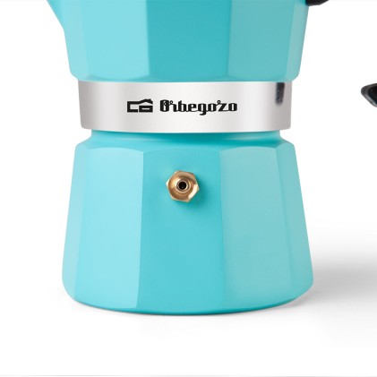 Orbegozo KFV 345 caffettiera manuale Moka Blu
