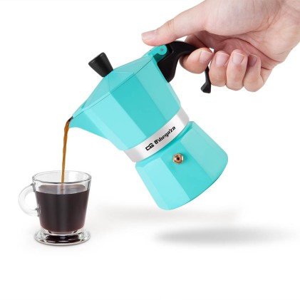 Orbegozo KFV 345 caffettiera manuale Moka Blu