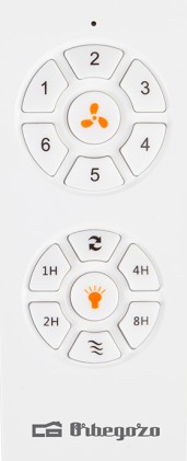 Ventilatore da soffitto Orbegozo CP 122105 Elegance - Potente motore DC - Pale retrattili - Luce LED regolabile - Telecomando - Funzione reversibile - Efficienza energetica