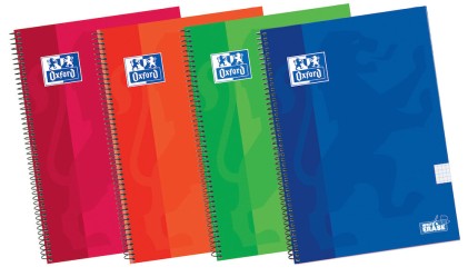 Oxford 100430151 quaderno per scrivere 80 fogli Colori assortiti