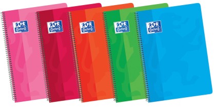 Oxford 100430166 quaderno per scrivere 80 fogli Colori assortiti
