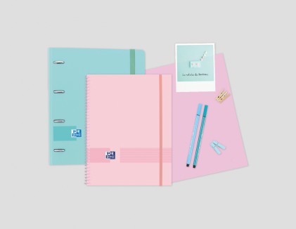 Oxford Live & Go Plastica Colori assortiti, Translucent, Trasparente A4