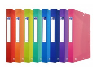 Oxford 400146995 raccoglitore 300 fogli Blu, Azzurro, Colore menta, Arancione, Rosa, Viola, Rosso Polipropilene (PP)