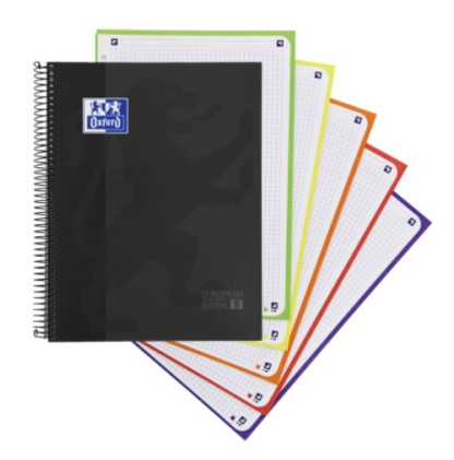 Oxford 400158600 quaderno per scrivere A4+ 120 fogli Nero