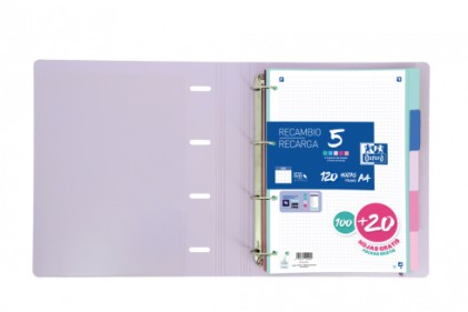 Oxford 400159036 raccoglitore ad anelli A4 Colori assortiti