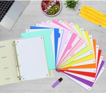 Oxford 400159038 divisore Polipropilene (PP) Colori assortiti 10 pz