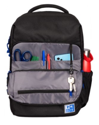 Oxford 400174091 zaino Zaino casual Nero Poliestere, Polietilene