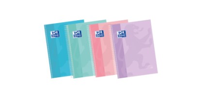 Oxford 400174116 quaderno ad anelli A4+ 150 fogli Colori assortiti