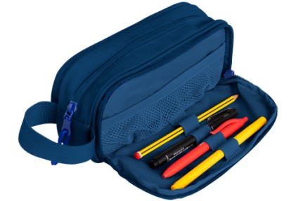 Oxford 400174118 astuccio per matita Astuccio portamatite Polietilene tereftalato riciclato (rPET) Blu
