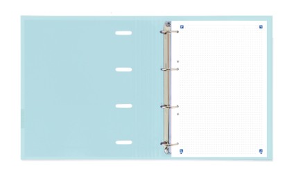 Oxford 400174550 raccoglitore ad anelli A5 Blu, Colore menta, Arancione, Rosa, Giallo